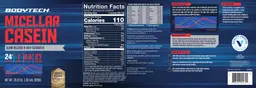 Label for Micellar Casein Cookies & Cream