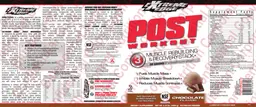 Label for Post Workout Chocolate Flavor