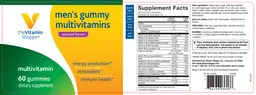 Label for Men's Gummy Multivitamins