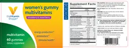 Label for Women's Gummy Multivitamins