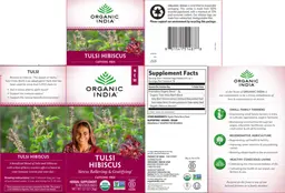 Label for Tulsi Hibiscus