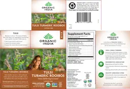 Label for Tulsi Turmeric Rooibos