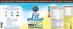 Label for Raw Organic Fit Chocolate