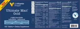 Label for Ultimate Man Gold