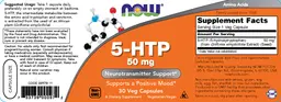 Label for 5-HTP 50 mg