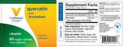 Label for Quercetin with Bromelain