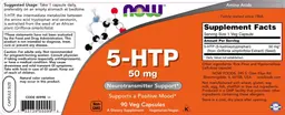 Label for 5-HTP 50 mg