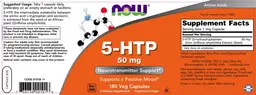 Label for 5-HTP 50 mg