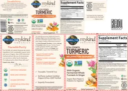 Label for Extra Strength Turmeric