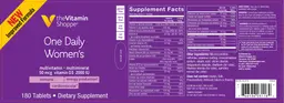 Label for One Daily Women's