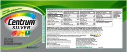 Label for Centrum Silver Adults 50+