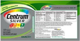 Label for Centrum Silver Adults 50+