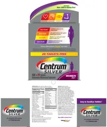 Label for Centrum Silver Women 50+