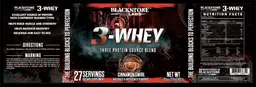 Label for 3-Whey Cinnamon Swirl
