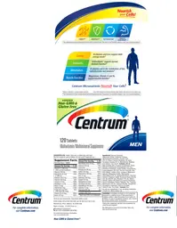 Label for Centrum Men