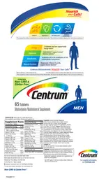Label for Centrum Men