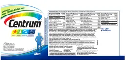 Label for Centrum Men