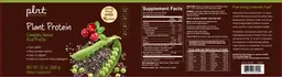 Label for Plant Protein Naturally Flavored Vanilla