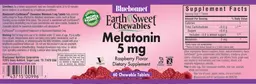 Label for Melatonin 5 mg Raspberry Flavor