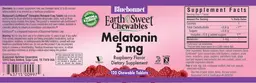 Label for Melatonin 5 mg Raspberry Flavor