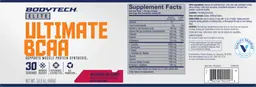 Label for Ultimate BCAA Watermelon Candy