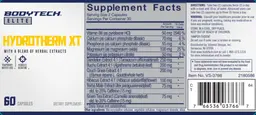 Label for Hydrotherm XT