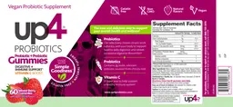 Label for Probiotic + Prebiotic Gummies Mixed Berry