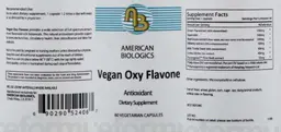 Label for Vegan Oxy Flavone