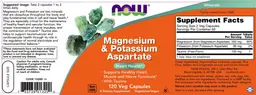 Label for Magnesium & Potassium Aspartate