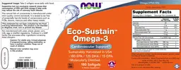 Label for Eco-Sustain Omega-3