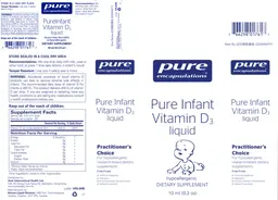 Pure Infant Vitamin D3 Liquid