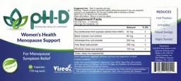 Label for Women's Health Menopause Support