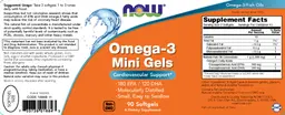 Label for Omega-3 Mini Gels