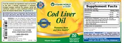 Label for Cod Liver Oil
