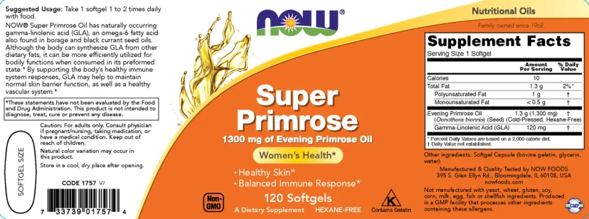 Label for Super Primrose