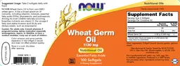 Label for Wheat Germ Oil 1130 mg