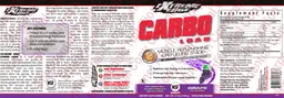 Label for Carbo Load Grape Flavor