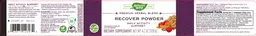 Label for Recover Powder