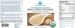 Label for Maca Root Powder