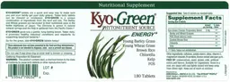 Label for Kyo-Green Tablets