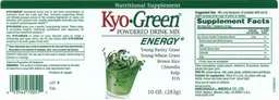 Label for Kyo-Green Powdered Drink Mix
