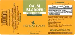 Label for Calm Bladder