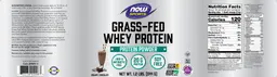 Label for Grass-Fed Whey Protein Creamy Chocolate