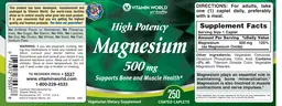 High Potency Magnesium 500 mg