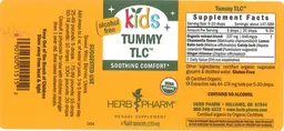 Label for Kids Tummy TLC Alcohol Free