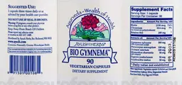 Label for Bio Gymnema