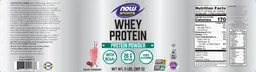 Label for Whey Protein Creamy Strawberry