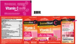 Label for ImmuBlast-C Raspberry Burst Flavor