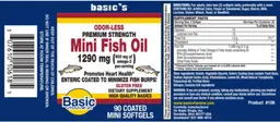 Label for Mini Fish Oil 1290 mg