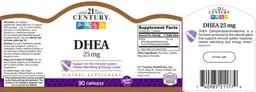 Label for DHEA 25 mg